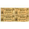Image 1 : NC. State of North Carolina, 1862, 25 Cents Obsolete Banknote Quartet.