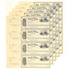 Image 1 : ID. Bank of Idaho (J.T. Morgan & Co.), ND (1880s), Lot of 5 sheets of 4 Drafts per Sheet.