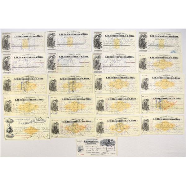 Montana Territory. Helena Banking House I/C Checks & Draft Collection, 1881 to 1882
