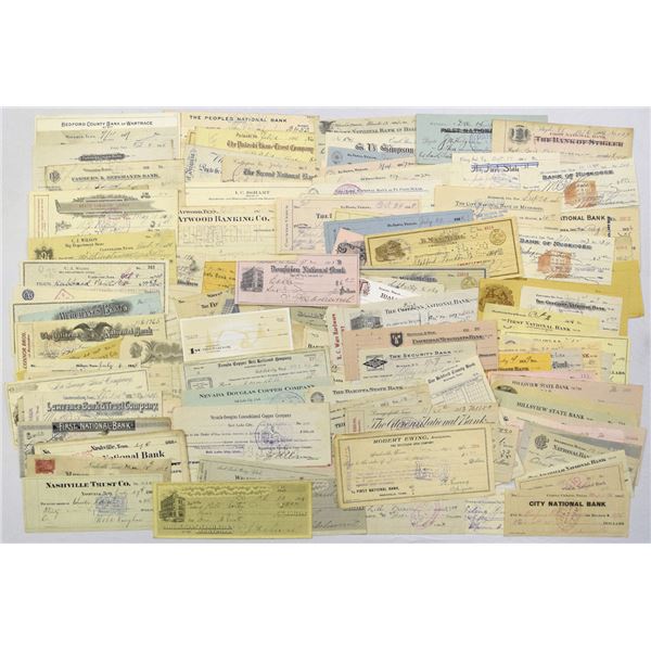 Southern & Western Bank Check Collection, Tennessee, Texas & Utah, 1880s to 1920s