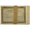 Image 1 : IL. National Tea Co., 1925, Lot of over 90 U/C Temporary Stock Certificates.