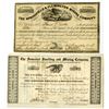 Image 1 : NJ. Springfield & Flemington Mining; and, Somerset Smelting, 1847, I/U Stock Certificate Pair.