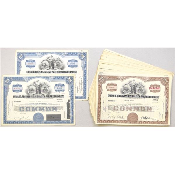 Chicago, Rock Island and Pacific Railroad Co., 1962 to 1964, I/C Stock Certificates.