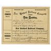 Image 1 : Massachusetts. New Bedford Railroad Co., 1875, I/U Stock Certificate.
