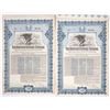 Image 1 : NJ. American Railways Co., 1920, Issued 7% Income Coupon Bond Pair.