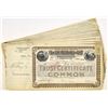 Image 1 : OK. Choctaw, Oklahoma and Gulf Railroad Co., 1901 to 1902, Partially Bound I/C Stock Certificates.