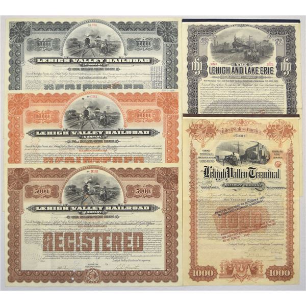 PA. Lehigh Valley Railroad; Lehigh Valley Terminal; and, Lehigh and Lake Erie Railroad Co., 1891 to 