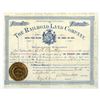 Image 1 : WI. Railroad Land Co., 1891, I/U Stock Certificate.