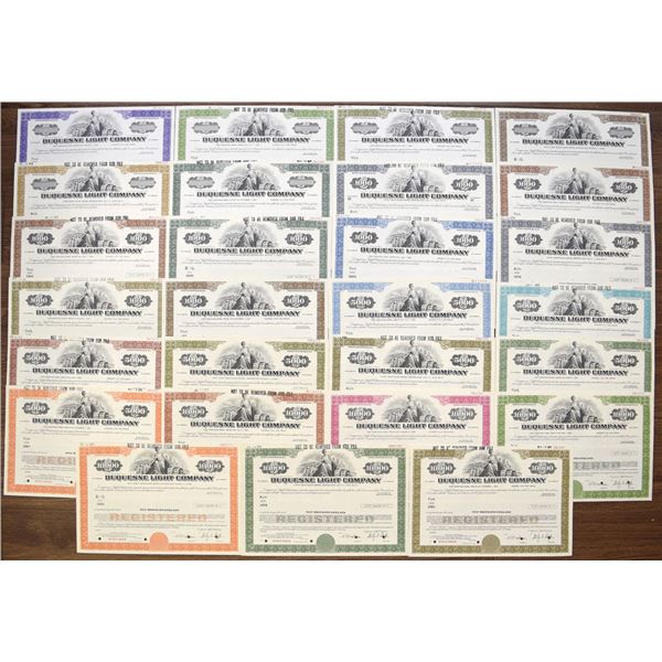 PA. Duquesne Light Co., 1970s, Specimen Registered Bond Collection.