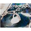 Image 4 : Rolo Link Toggle Bracelet w/ Dangling Heart Tag
