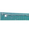 Image 7 : Rolo Link Toggle Bracelet w/ Dangling Heart Tag