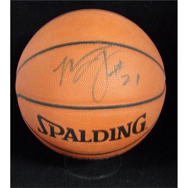 Chicago Bulls Marcus Fizer Signed Basketball JSA Authenticated Scuffing Damage