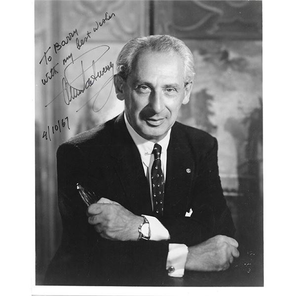 Russian American Aviator Alexander P deSeversky Signed Photograph