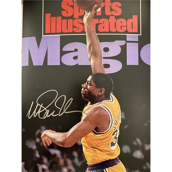 LA Lakers Magic Johnson signed photo