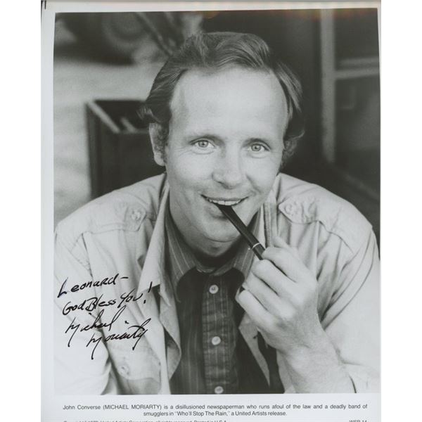Law & Order Michael Moriarty signed photo