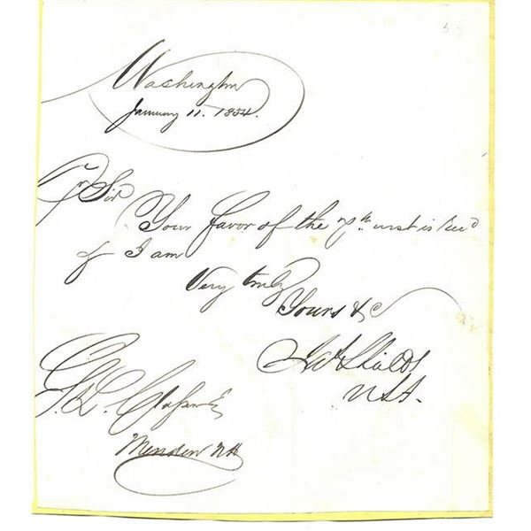 James Shields Signed Civil War Letter