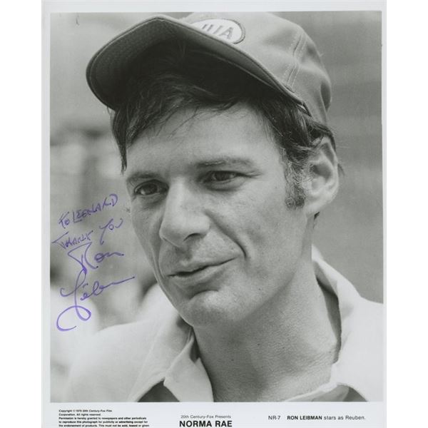 Norma Rae Ron Leibman signed photo
