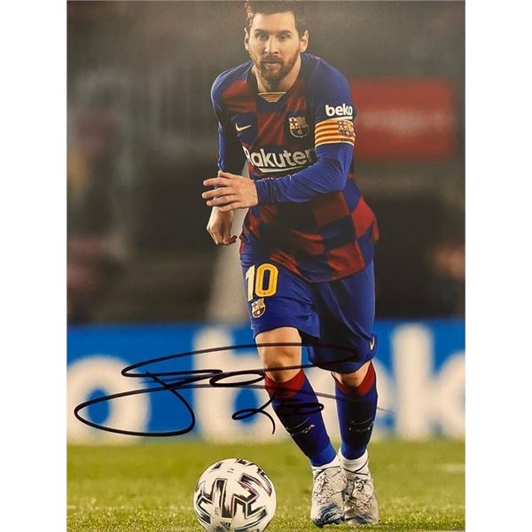 FC Barcelona Lionel Messi signed photo