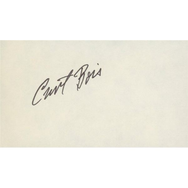 Casablanca Curt Bois signature cut