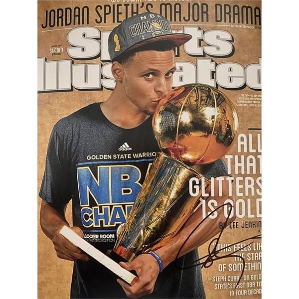 Golden State Warriors Steph Curry signed photo