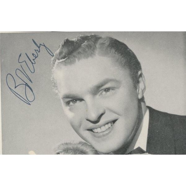 Big Band Vocalist Bob Eberly signed photo