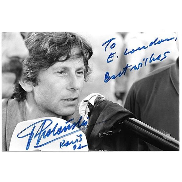 Disgraced Filmmaker Roman Polanski Signed Photo