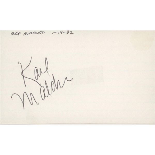 On the Waterfront Karl Malden signature cut -