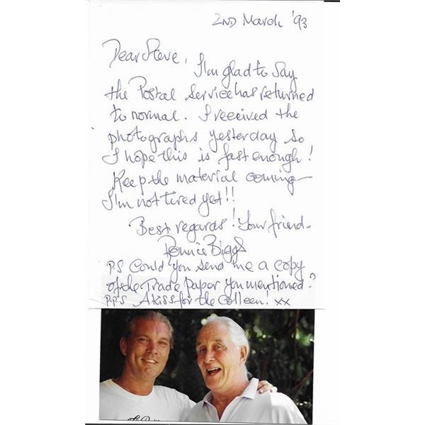 Great Train Robber of 1963 Ronnie Biggs Signed Letter