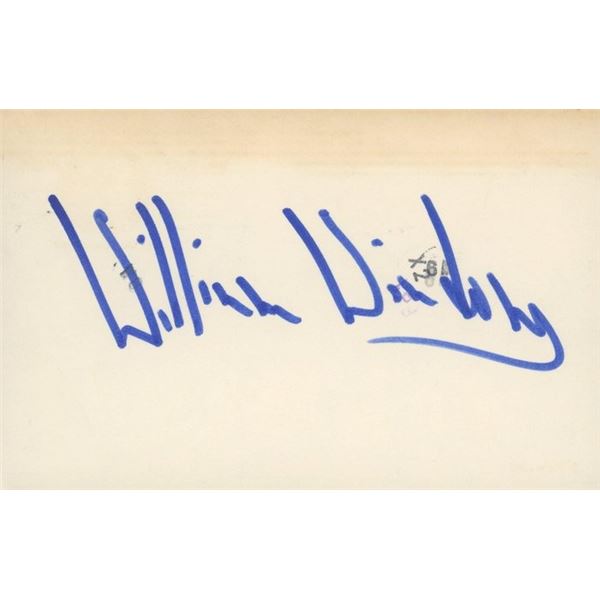 Murder She Wrote William Windom signature cut