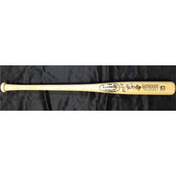 NY Mets Nolan Ryan Signed LE Bat JSA Authenticated