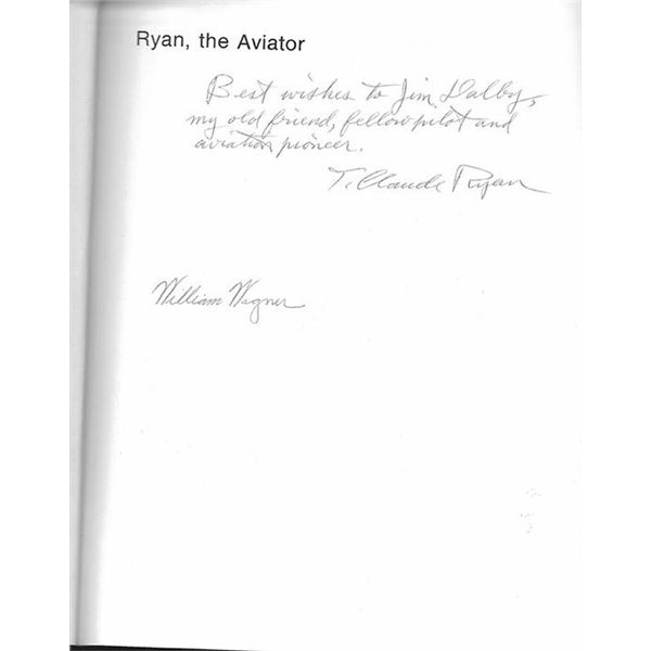 William & RYAN, T. Claude WAGNER Signed Book