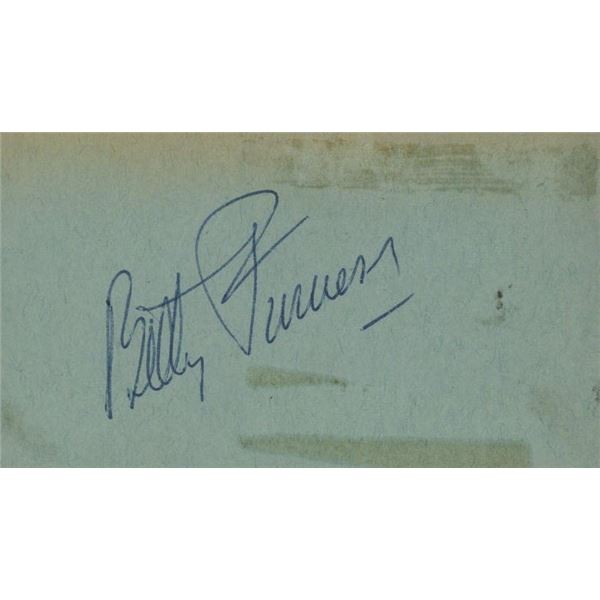 Swingtime Betty Furness signed valet ticket