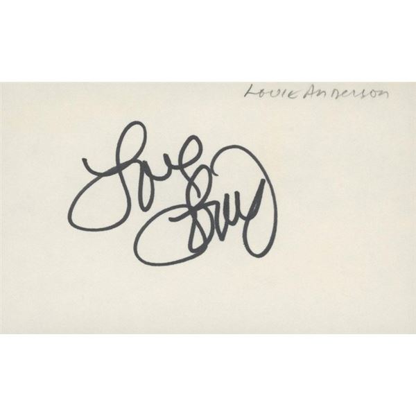 Comedian Louie Anderson signature cut