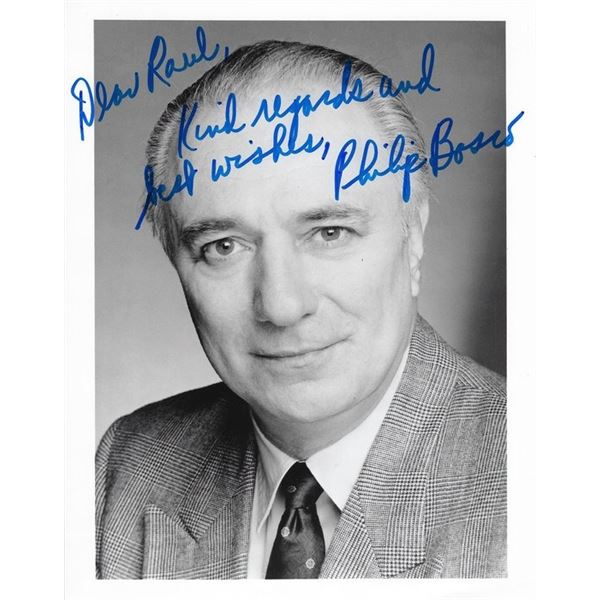 Suspect Philip Bosco signed photo