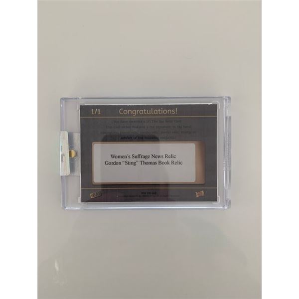 Gordon "Sting" Thomas book relic
