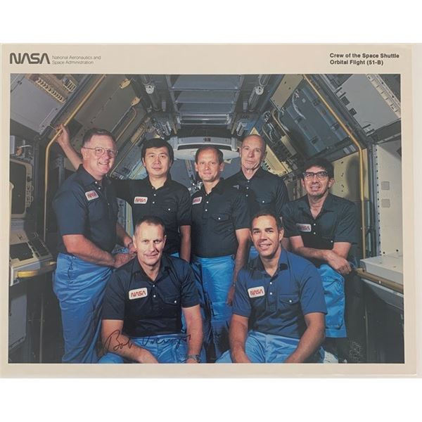 Robert Overmyer signed official NASA photo