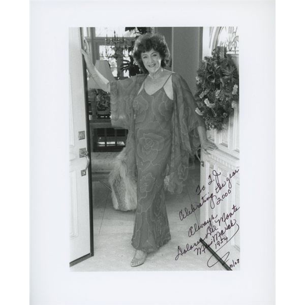 Model Dolores Del Monte signed photo