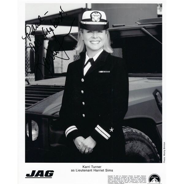 JAG Karri Turner signed photo