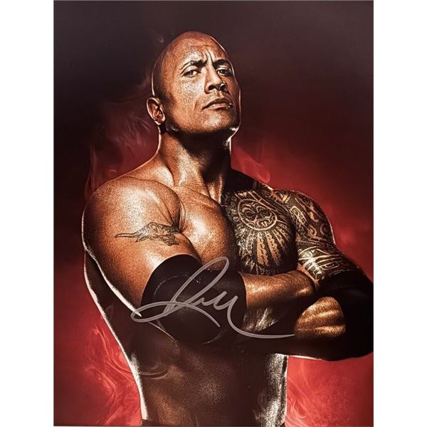 The Rock Dwayne Johnson signed photo