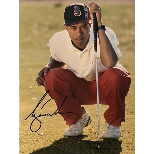 Tiger Woods signed photo