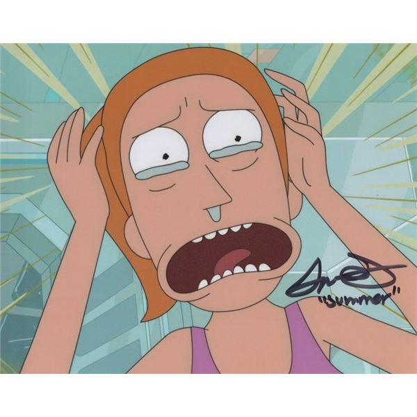 Rick and Morty Spencer Grammer Signed Photo