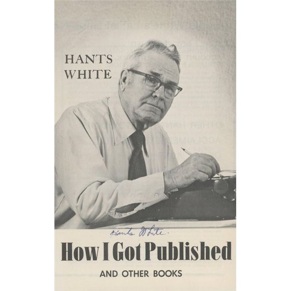 Author Hants White signed booklet