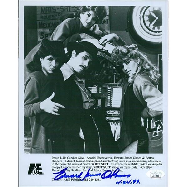 Zoot Suit Edward James Olmos signed photo. JSA Authenticated