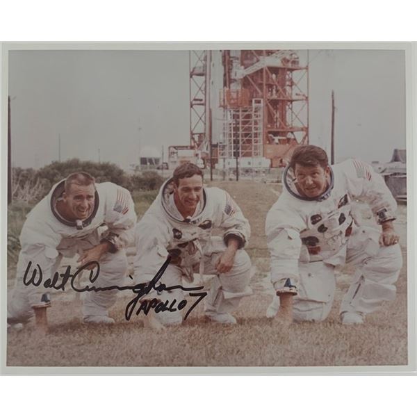 Walt Cunningham signed Apollo 7 photo