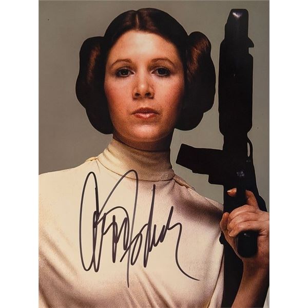 Star Wars Carrie Fisher signed photo