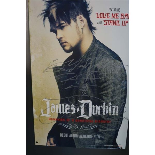 James Durbin signed poster