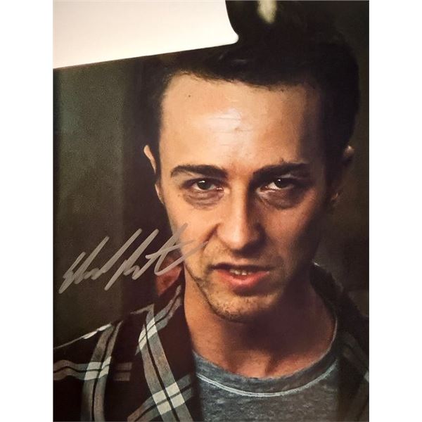 Fight Club Edward Norton signed photo