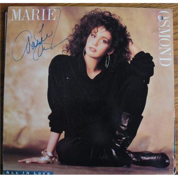 Marie Osmond All in Love signed album