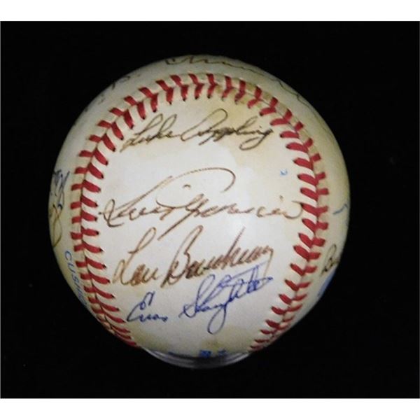 Baseball Hall of Famers and Stars Signed American League Baseball JSA Authenticated