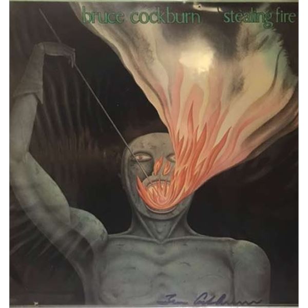 Bruce Cockburn Stealing Fire signed album